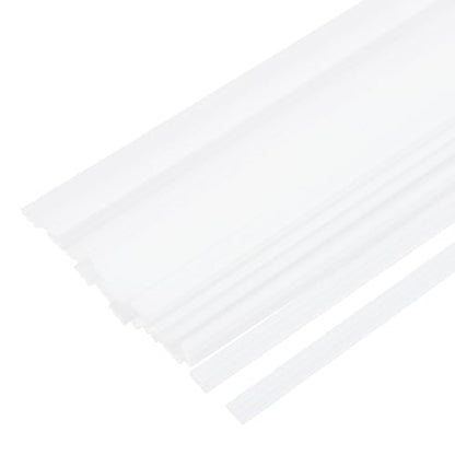 MECCANIXITY 20pcs Plastic Welding Rods, 13 Inch PP Welding Strips 1/4" for Plastic Welder Soldering Tool Kit, Kayak Repair, Car Bumper, White