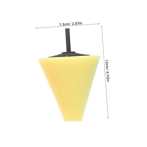 OSALADI 4pcs Cone Buffing Pads for Metal Polishing Automotive Wheel Detailing Sponge for Car Care Drill Polishing Wheel Kit for Hub Shine and Gloss