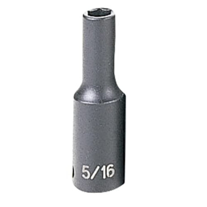 Grey Pneumatic 1010D Socket - size: 0.3125", style: 0.3125" Deep