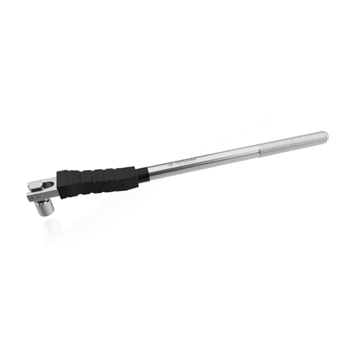 SUNSOUL Metal Valve Stem Puller, 12.5 Inch Tire Valve Stem Removal Tool | Rim Protection Design, Heavy Steel Construction, 2-in-1 Install & Removal Tool, Knurled Non-Slip Grip, Valve Stem Tool