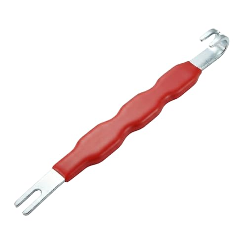 Hynetx 13120 Automotive Electrical Connector Removal Tool, Dual End Electrical Disconnect Tool for Wiring Harness, Sensor Terminal Release Separator for Most Cars Trucks, Non-Slip Grip - color: Red 1PCS