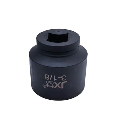1-1/2" Drive Impact Socket, 6-Point, Heat Treated Cr-Mo Steel – Heavy Duty for Hydraulic Impact Wrench (3-1/8") - size: 3-1/8"