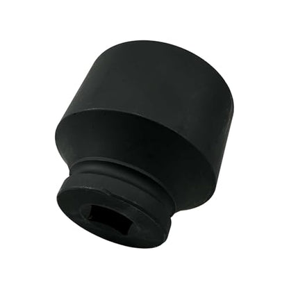65mm Impact Socket, 3/4" Drive 12 Point Metric Axle Nut Socket Wrench, 40CR Heavy Duty Spindle Nut Remover Tool for Auto Repair (65mm)