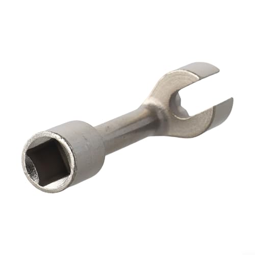 Diesel Fuel Line Socket Set 1/2 Drive Flare Nut Wrench for Automotive Tube Pipe Repair, Open End Ring Sizes 12 14 16 17 18 19mm, Metal Hand Tool(18mm) - color: 18mm