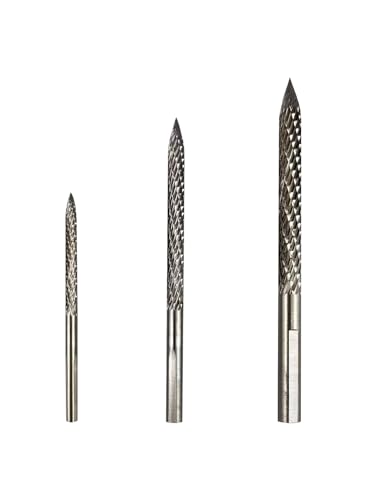 Tungsten Steel Mushroom Plug Drill Bits for Tire Repair, Tire Repair Kit, Drill Bits for Burst Tire Repair. Sizes: 3mm, 4.5mm, 6mm - size: 3+4.5+6mm