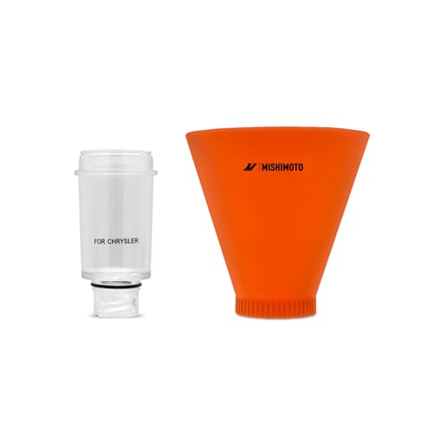 Mishimoto Screw-On Oil Funnel Set, Compatible with Chrysler, 3-Piece Kit