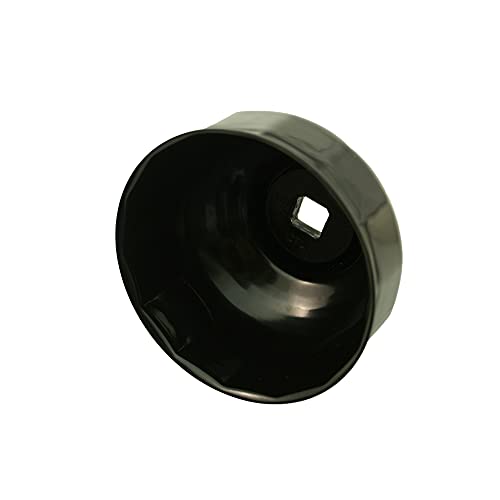 CTA Tools A267 Cap-Type Oil Filter Wrench - 74.5mm x 14 Flute - Professional Grade, Black Finish, Precision-Stamped, Deep-Reach, 3/8-Inch Drive, Oil Filter Wrench - size: 74.5mm x 14 Flute