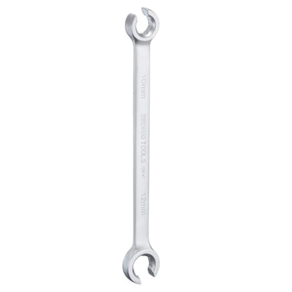 HARFINGTON Flare Nut Wrench 10mm x 12mm CR-V Nickel Plating Wrench for DIY Automotive Repairs and Household Maintenance - size: 10mm x 12mm