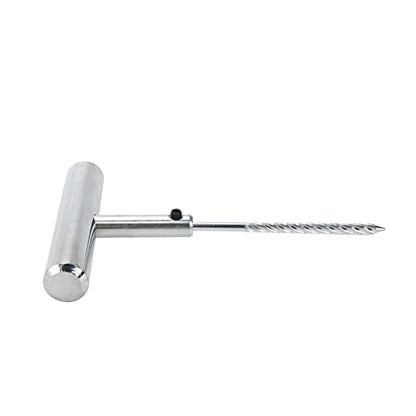 Modengzhe Tire Repair Puncture Tool Heavy Duty Stanless Steel T-Handle Tire Plug Repair Tool for Automobiles Motorcycles or Bicycles - size: 1 PCS