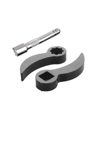 CV Axle Removal Tool, 1/4" to 1/2" Automotive CV Axle Removal Tool, Chrome Vanadium Steel Half Shaft Crowbar Adapter, Car Half Shaft Repair Tools with 5" Extension Bar for Tight Spaces