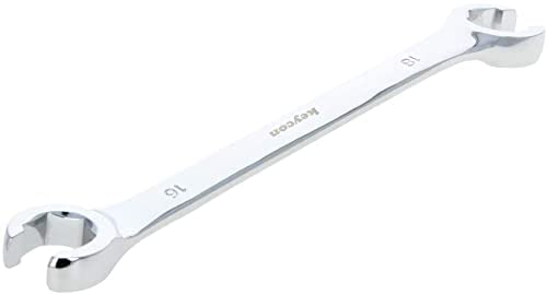 Double-ended Nut Wrench 16x18mm Flare Nut Wrench for Removing or Replacing Nuts on Fuel Brake or Air Conditioning Lines 1 Pcs - size: 16x18mm 1pcs