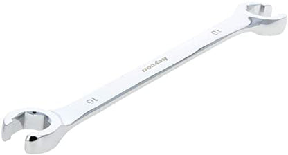 Double-ended Nut Wrench 16x18mm Flare Nut Wrench for Removing or Replacing Nuts on Fuel Brake or Air Conditioning Lines 1 Pcs - size: 16x18mm 1pcs