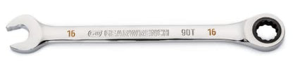 GEARWRENCH 16mm 4 Degree Swing Arch 12 Point Ratcheting Combination Wrench - 86916 - size: 16mm