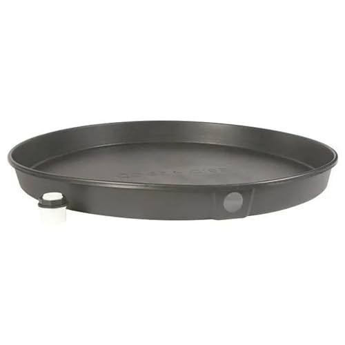 Camco Water Heater Drain Pan, Plastic Leak Catch Tray with Drain Fitting, Fits Electric Water Heaters up to 26" Diameter, 32-Inch (OD), 28-Inch (ID) - size: 28" ID, style: PVC Fitting
