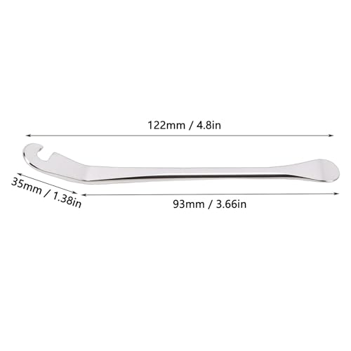 banapoy Tire Iron Spoon Set, 2 Pcs Tire Levers for Motorcycle Car Truck Removal, with Ergonomic Grip Metal Changing Tool