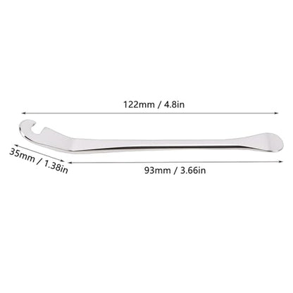 banapoy Tire Iron Spoon Set, 2 Pcs Tire Levers for Motorcycle Car Truck Removal, with Ergonomic Grip Metal Changing Tool