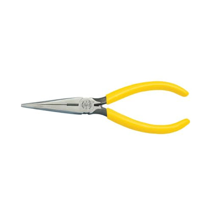 Klein Tools D203-7C Long Nose All-Purpose Spring Loaded Pliers, Forged Steel with Dual Material Journeyman Handles, 7-Inch - size: 7-Inch