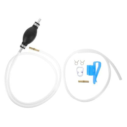 ULTECHNOVO 1set Manual Hand Siphon Pump for Fuel Transfer Gas Oil Siphon Hose Pump Kit for Cars Motorcycles Boats Efficient Liquid Transfer Tool for Maintenance and Emergencies