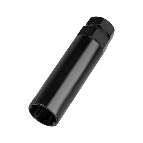 7 Spline Lug Nut Socket, Wheel Lock Key Replacement for Aftermarket 7 Spline Lug Nut, Drive Tuner Replacement Socket Key Tool Compatible with 19mm 3/4" 21mm 13/16" Hex Socket Wrench (7 Spline)