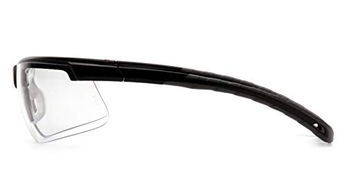 Pyramex Ever-Lite Lightweight Safety Glass Indoor/Outdoor Mirror Lens - color: Clear Lens/ Black Frame
