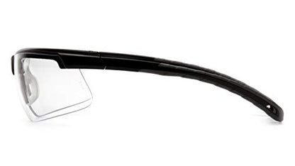 Pyramex Ever-Lite Lightweight Safety Glass Indoor/Outdoor Mirror Lens - color: Clear Lens/ Black Frame