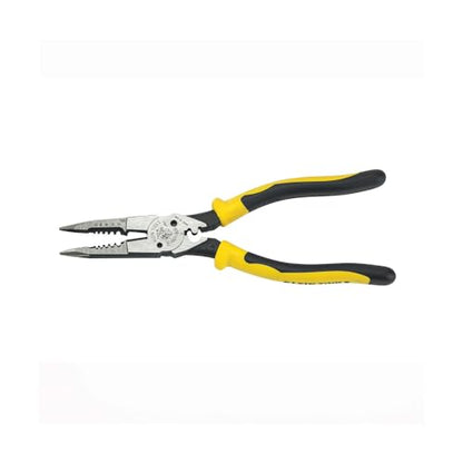 Klein Tools J207-8CR Needle Nose Pliers, Made in USA, All-Purpose Linesman Pliers for Crimping, Looping, Cutting, Stripping, Crimping, Shearing - style: Crimper