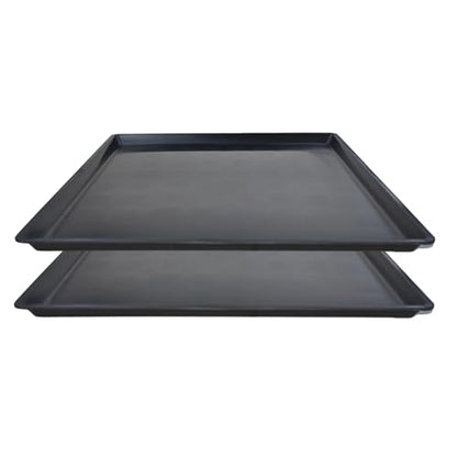 2 Pack Oil Change Drain Pan, Plastic Mini Fridge Drip Tray for Mini Fridges Air Conditioners Machinery, Oil Drain Pans for Changing Oil