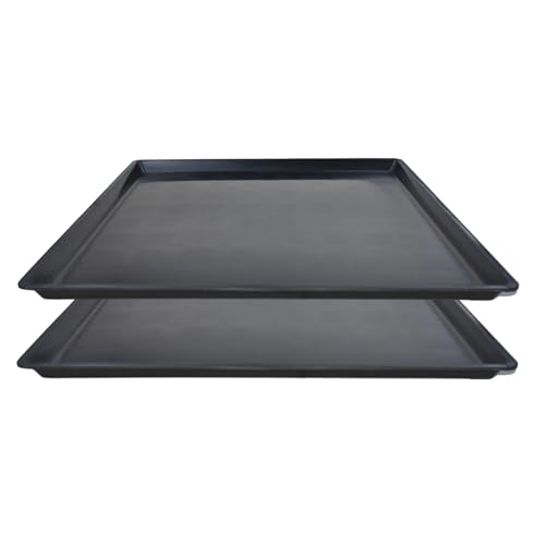 2 Pack Oil Change Drain Pan, Plastic Mini Fridge Drip Tray for Mini Fridges Air Conditioners Machinery, Oil Drain Pans for Changing Oil