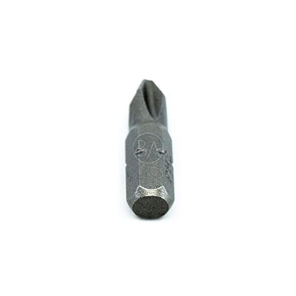 Benchmark Abrasives 1/4 Inch Hex Anti Slip Phillips Insert Screw Head Screwdriver Bits, Rotary Drill Bits for Repairing Electronics, Automotive Parts, Furniture (50 Pack) - (PH2 x 1") - size: PH2 x 1"