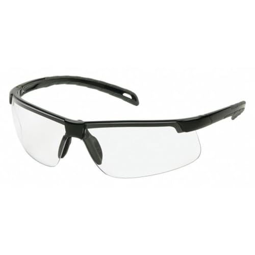 Pyramex Ever-Lite Lightweight Safety Glass Indoor/Outdoor Mirror Lens - color: Clear H2x Anti-fog Lens/ Black Frame