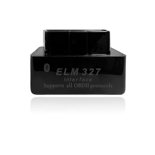 KVAEY OBDII Car Auto Diagnostic Scanner, ELM327 Automotive Bluetooth Scan Tool and Code Reader, Professional Car Bluetooth Engine Fault Code Reader, Universal Car Accessories (Black) - color: Black, size: 1 PCS