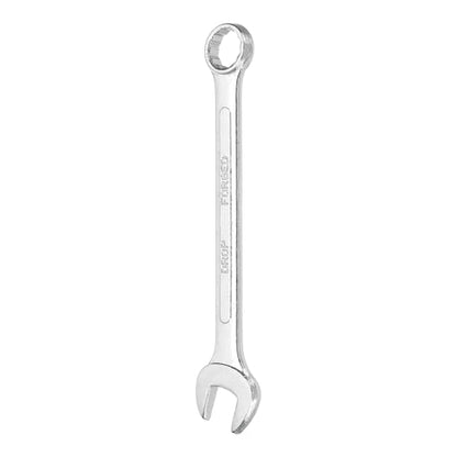 HARFINGTON Combination Wrench 16mm Metric 12-Point Box and Open End Zinc Plated Steel Double Ended Spanner Tool for Automotive Pipe Furniture Machinery DIY Repair, Silver White - size: 16mm
