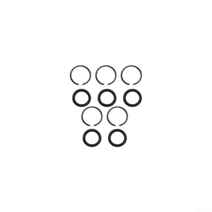 5 Sets Pneumatic Wrench Socket Retainer Rings with O-Rings for 3/8" 1/2" 3/4" 1" Air for Impact Wrenches, Metal Replacement Parts(1/2) - color: 1/2