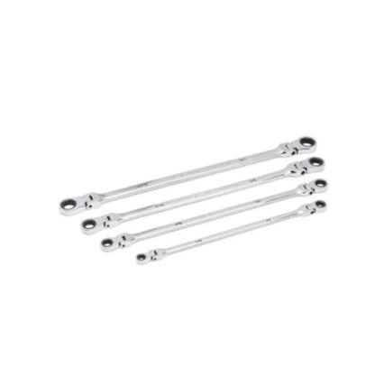 GEARWRENCH 4 Piece 90-Tooth 12 Point SAE GearBox Double Flex Ratcheting Wrench Set | 86831 - style: SAE