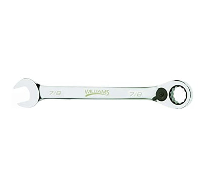 Williams 1228RC Ratcheting Combination Wrench, 12 Point, 7/8-Inch - size: 7/8-Inch Single