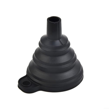 Flexible Automotive Funnel Set for Oil Change - Bendable Silicone Spout for Gas Diesel Coolant Transfer - No Spill Design 7.5cm