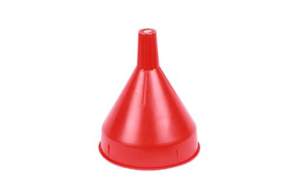 WirthCo 32002 Red Safety Funnel with Screen/Strainer Funnel for Oil, Fuel, Gas, and Automotive Large 2 Quart Capacity - size: 2 Quart, style: With Screen