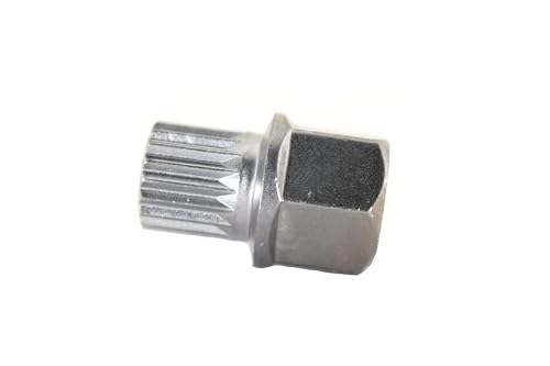 TEMO 34/18Pt Wheel Lock Nut Screw Removal Key Anti-Theft Lugnut Socket S3054 for BMW Vehicles - size: 34/18PT