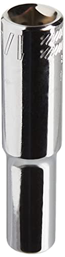 CRAFTSMAN Deep Socket, SAE, 1/4-Inch Drive, 1/4-Inch, 6-Point (CMMT43573) - size: 1/4"