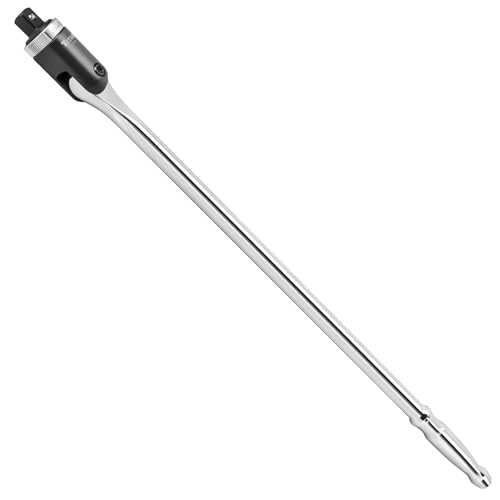 Titan 12024 1/2-Inch Drive x 24-Inch Heavy-Duty Ratcheting Breaker Bar with 180-Degree Swivel Head