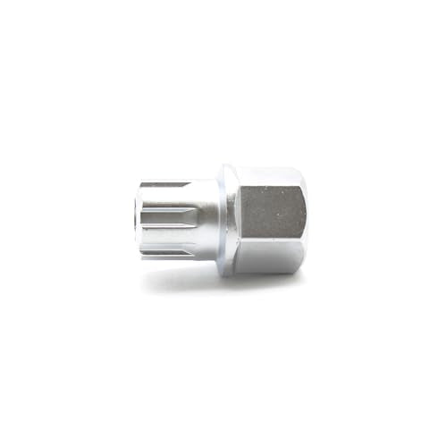 TEMO 52/7Pt Wheel Lock Lugnut Anti-Theft Lug Nut Screw Removal Key Socket S3057 for Vw Audi - size: 52/7PT