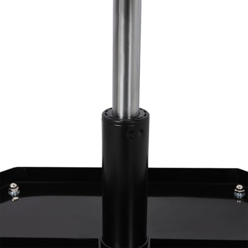 ZeHuoGe 250LBS Adjustable Rolling Mechanic Stool, Garage Workshop Creeper Seat with Tool Tray Storage & 360° Casters, Black Blue