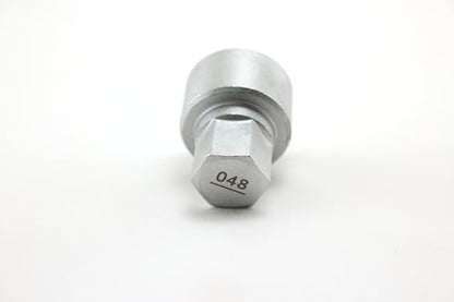TEMO #48 Wheel Lock Lugnut Anti-Theft Lug Nut Screw Removal Socket Key S3055 for BMW Vehicles - size: #48