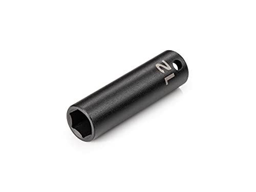 TEKTON 3/8 Inch Drive x 12 mm Deep 6-Point Impact Socket | SID13112 - size: 12 mm, style: Deep