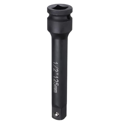 HARFINGTON Impact Socket Extension Bar 1/2" Square Drive 5" Long CR-V Steel Extension Rod Ratchet Wrench Driver Adapter for Axle Nut Sockets, Black - size: 1/2" Square Drive 5" Long