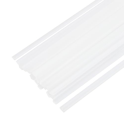 MECCANIXITY 20pcs Plastic Welding Rods, 8 Inch PP Welding Strips 3/16"x1/4" for Plastic Welder Soldering Tool Kit, Car Bumpers, Kayak Repair, White - size: 8 Inch x 3/16"x1/4"