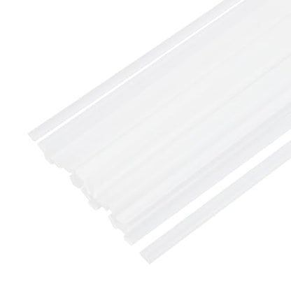 MECCANIXITY 20pcs Plastic Welding Rods, 8 Inch PP Welding Strips 3/16"x1/4" for Plastic Welder Soldering Tool Kit, Car Bumpers, Kayak Repair, White - size: 8 Inch x 3/16"x1/4"