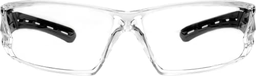 Ironwear 3085 Safety Glasses Anti-Fog ANSI Z87 Compliant with UVA and UVB Protection - color: Black