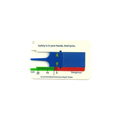 Tread Depth Gauge for Tyres,Tyre Tread Depth Gauge, Auto Car Tyre Tread Depth Gauge Caliper Tire Ruler Vernier Depth Indicator Tire Wheel easure Tool (Blue) - color: Blue