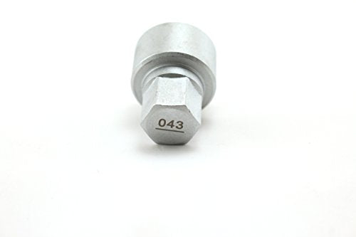 TEMO #43 Wheel Lock Lugnut Anti-Theft Lug Nut Screw Removal Socket Key S3055 for BMW Vehicles - size: #43